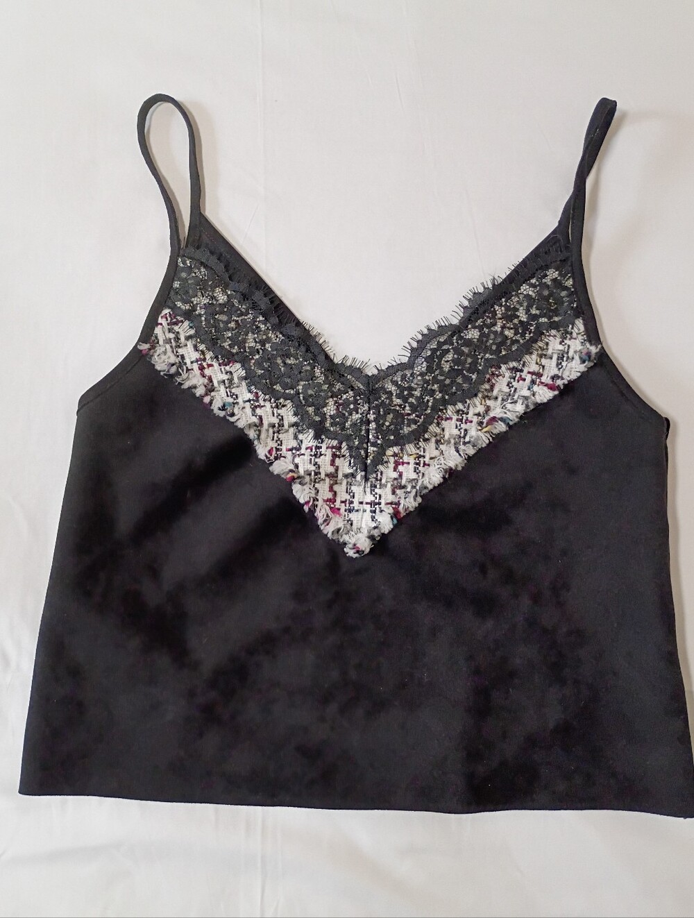 Zara Faux Suede Cami Tank Top Medium